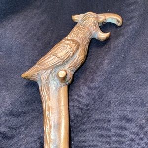 BRONZE IMPEX PARROT BOTTLE OPENER SIGNED Vintage Tropical Bird.